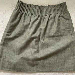 JCrew high waisted gray wool skirt